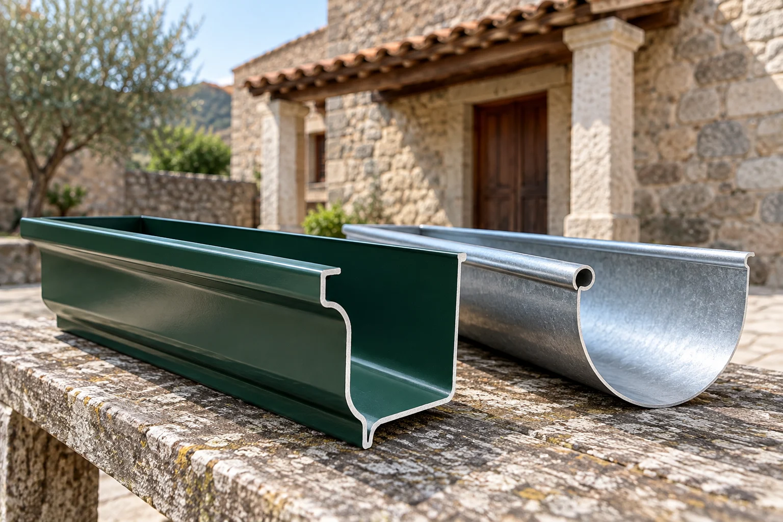 Aluminio continuo y otras opciones de material