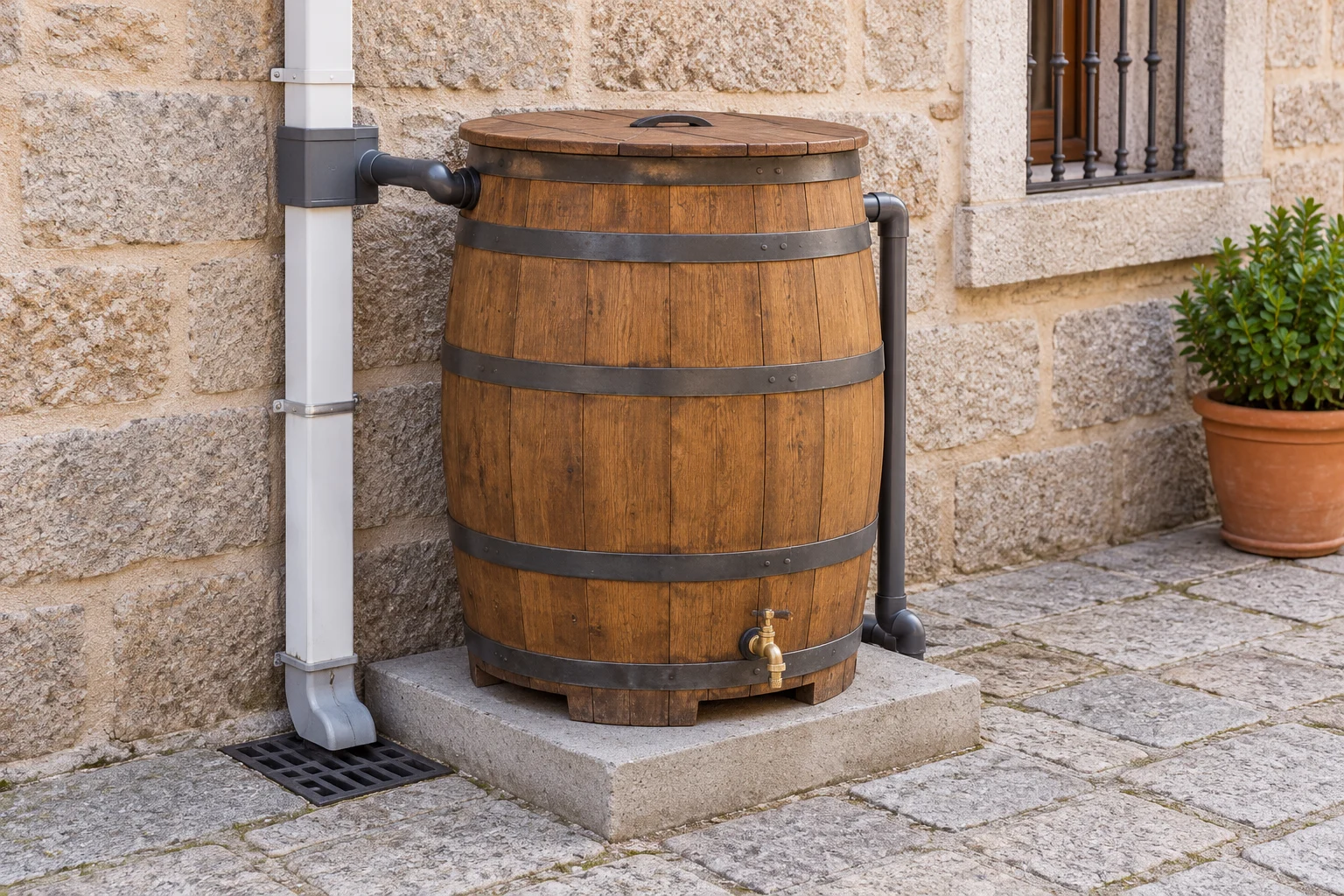 Depósitos de agua pluvial en Ávila